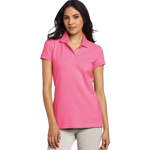 Lilly Pulitzer Tops - Lilly Pulitzer Island Polo Short Sleeve Shirt Pink